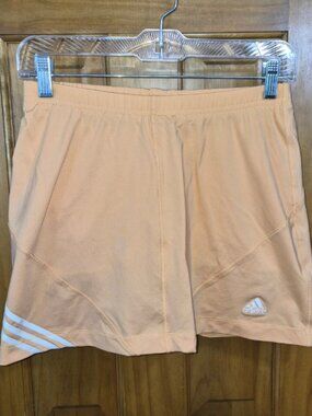 Adidas Peach Skort Knit Elastic Waistband Climalite Size Small